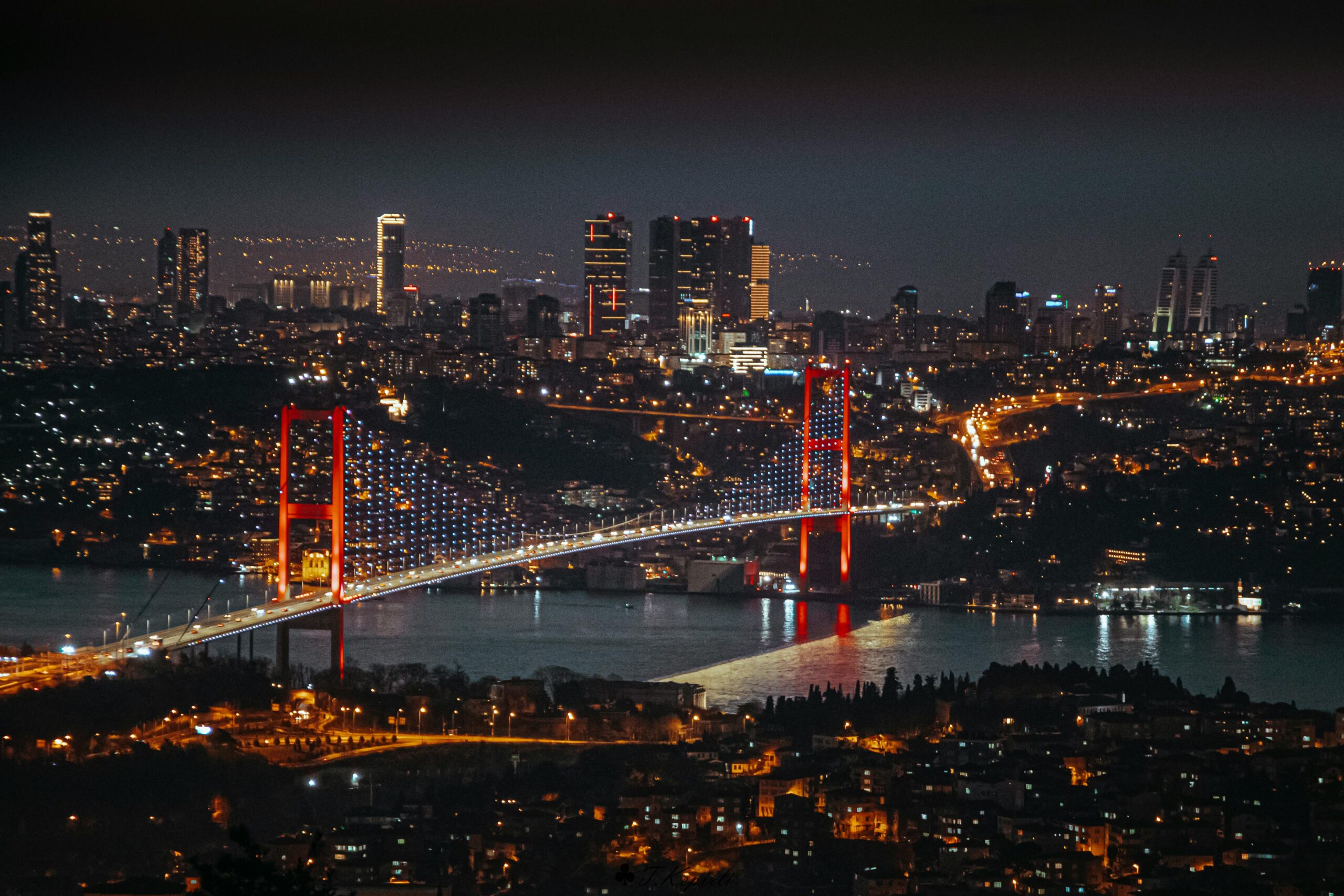 Istanbul Bosphorus Bridge at Night